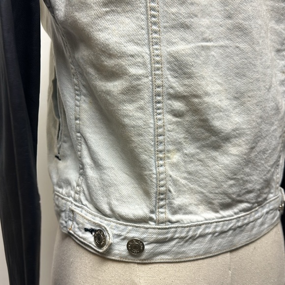 Rag&Bone Leather & Denim Jacket - Picture 11 of 16